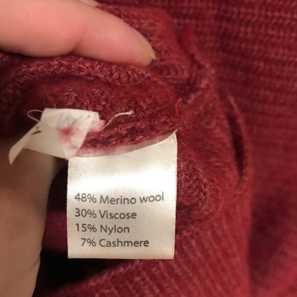 Bendetta B Wool Cashmere Blend Turtle Neck Sweater Fall Winter Warm - Picture 6 of 7